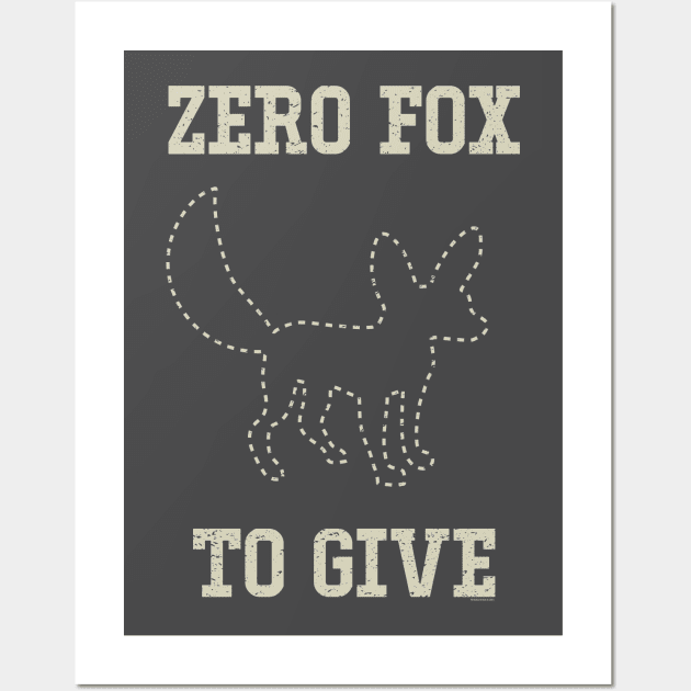 Zero Fox to Give Wall Art by natebear